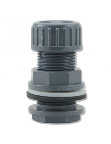 PVC table duct with clamping nut 20mm